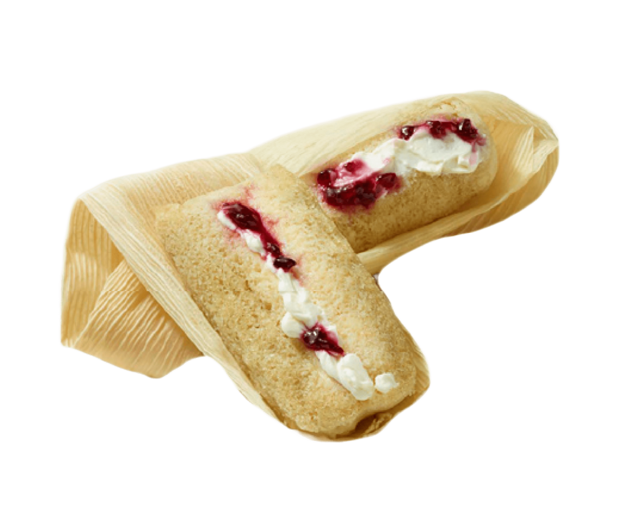 Tamal de queso philadelphia con zarzamora