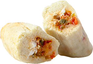 Tamal de rajas con queso